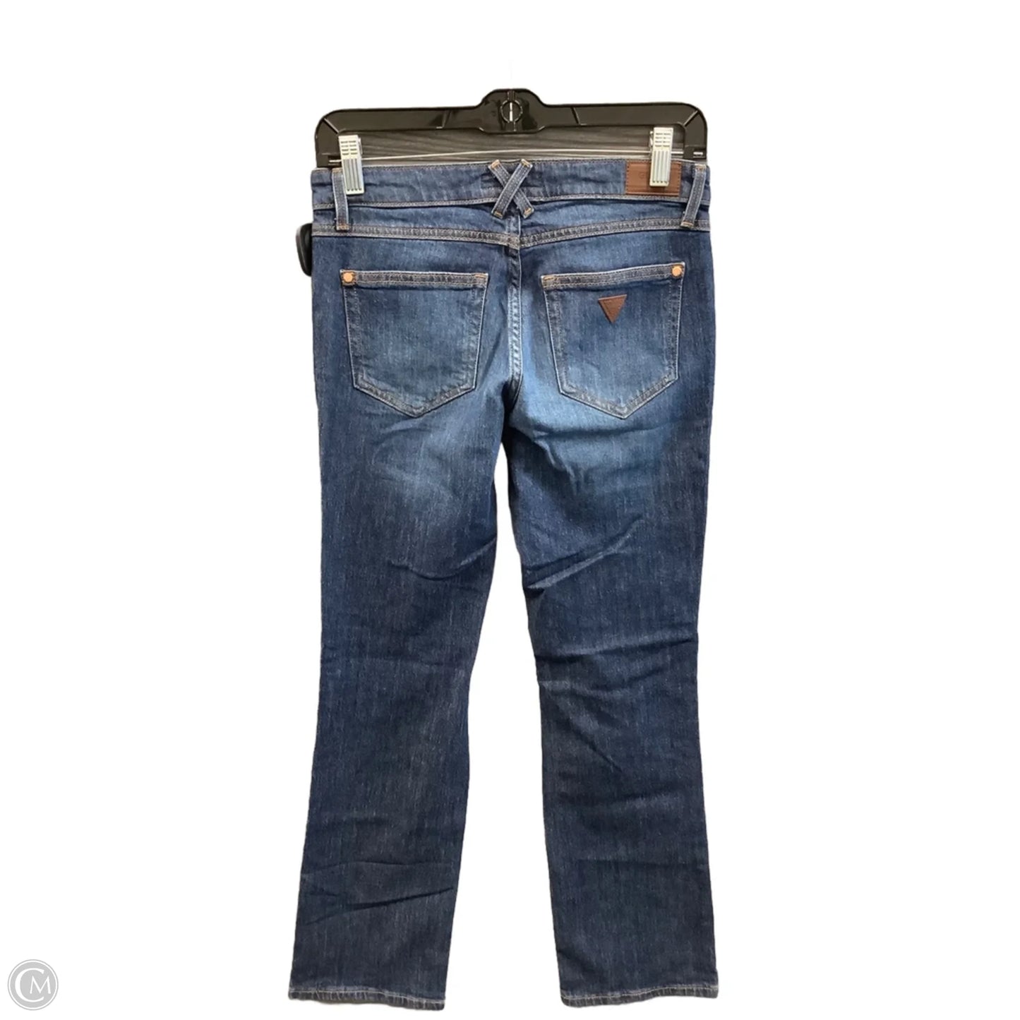 Jeans Straight By Guess In Blue Denim, Size: 2