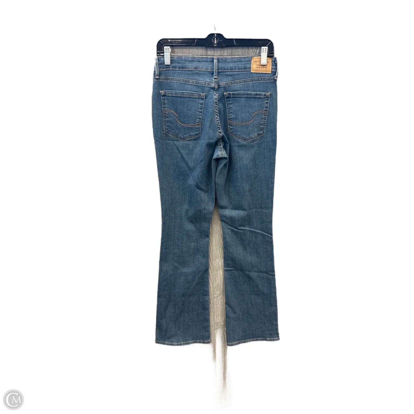 Jeans Boot Cut By Levis Signature In Blue Denim, Size: 4