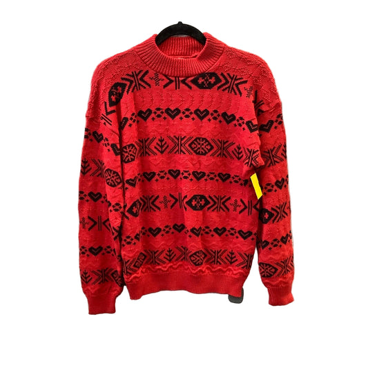 Sweater By Clothes Mentor In Red, Size: L