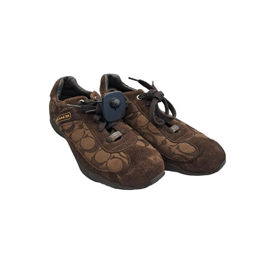 Shoes Designer By Coach In Brown, Size: 9.5