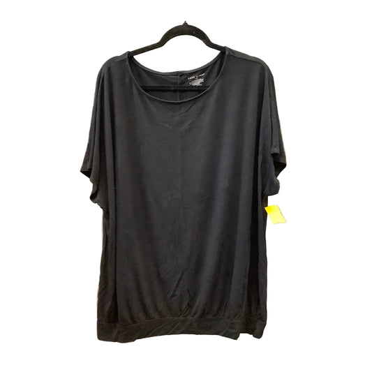 Top Short Sleeve By Lane Bryant In Black, Size: 1x