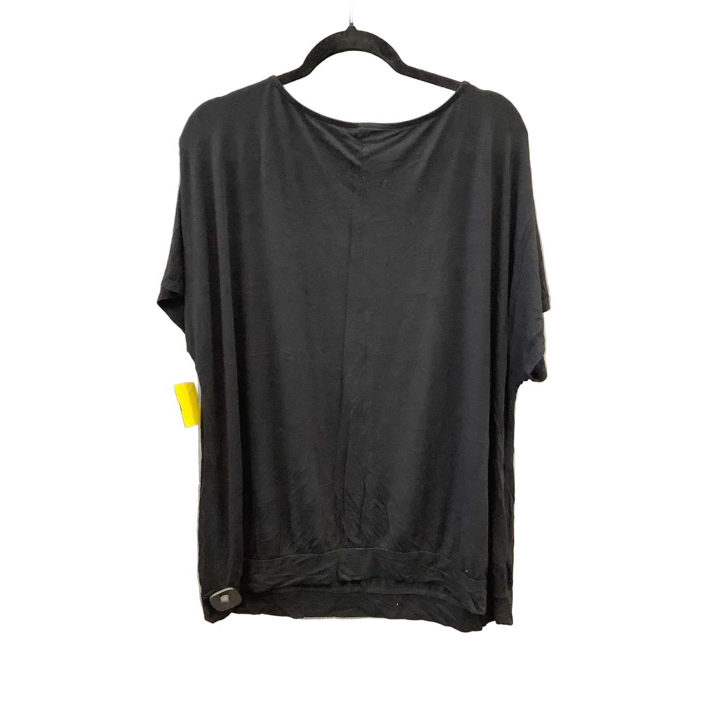 Top Short Sleeve By Lane Bryant In Black, Size: 1x