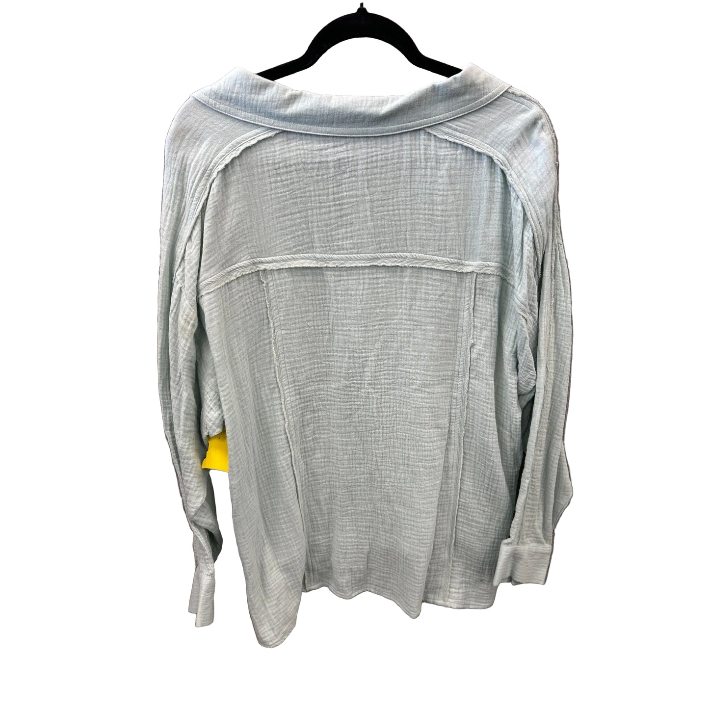 Top Long Sleeve By New In In Green, Size: L