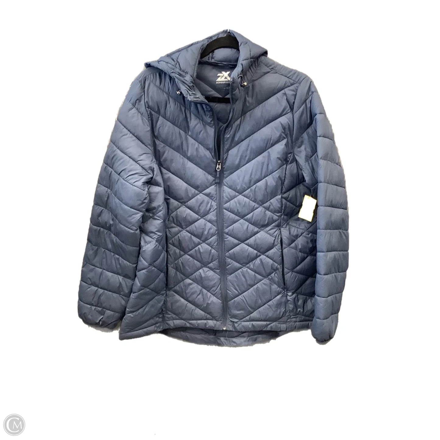 Jacket Puffer & Quilted By Zero Xposure In Blue, Size: L