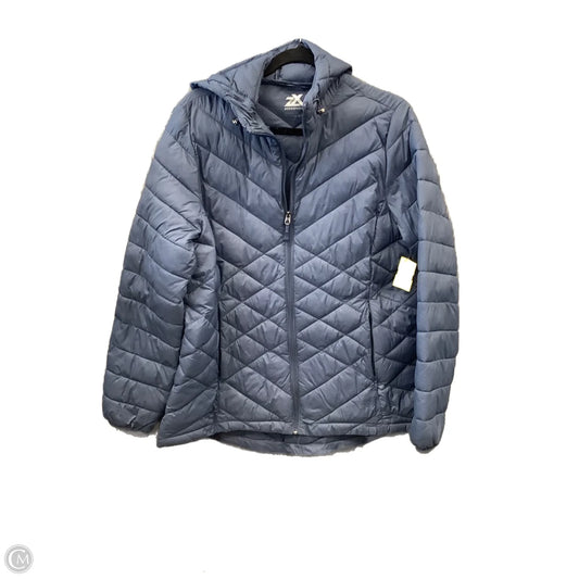 Jacket Puffer & Quilted By Zero Xposure In Blue, Size: L
