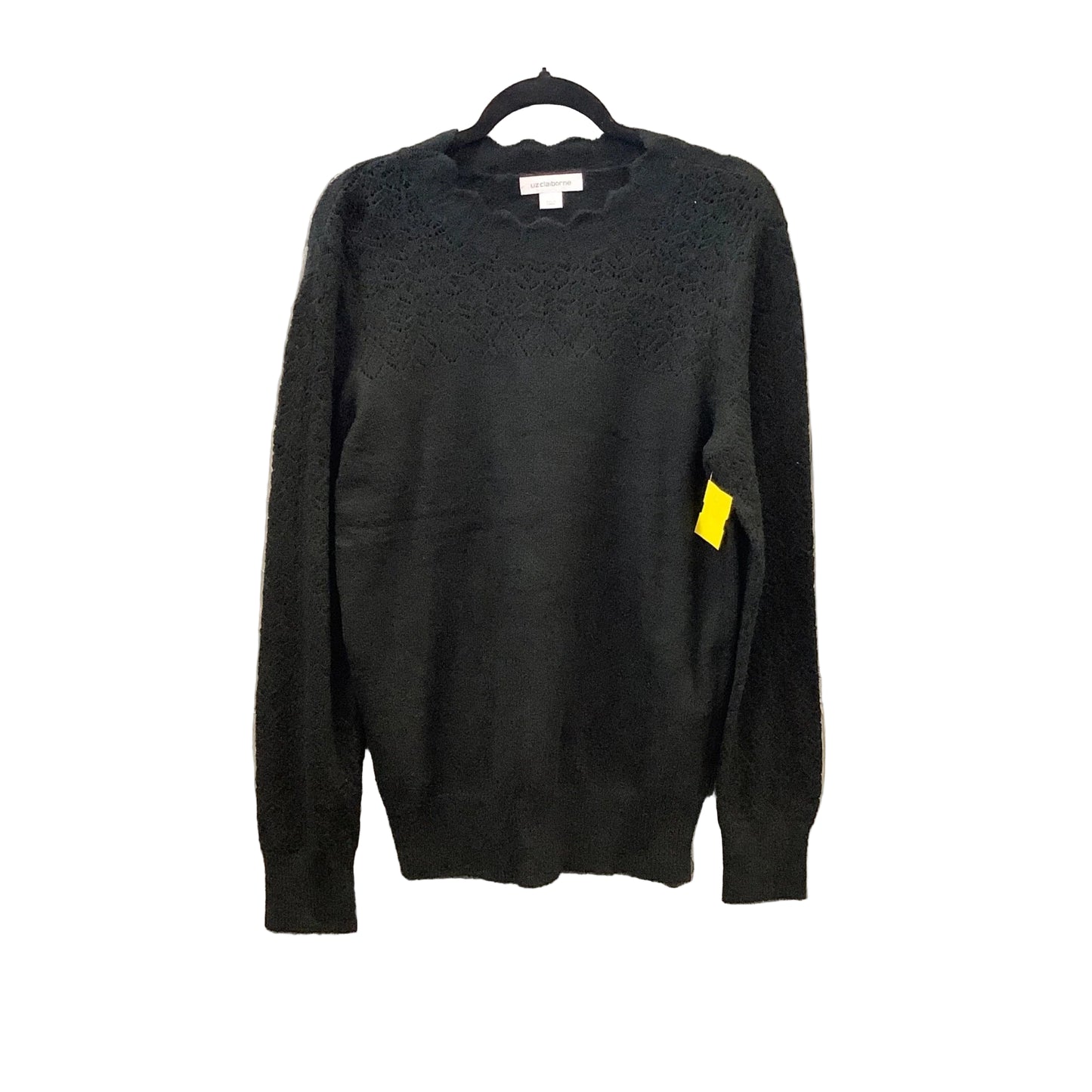 Sweater By Liz Claiborne In Black, Size: L