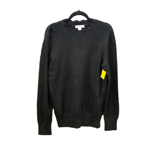 Sweater By Liz Claiborne In Black, Size: L