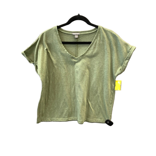 Top Short Sleeve By Falls Creek In Green, Size: L