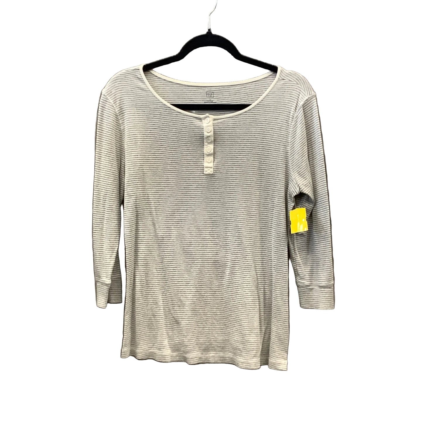 Top Long Sleeve By Gap In Striped Pattern, Size: L