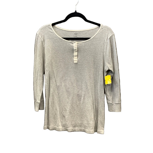 Top Long Sleeve By Gap In Striped Pattern, Size: L