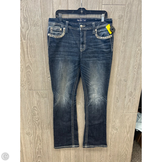 Jeans Boot Cut By Miss Me In Blue Denim, Size: 14