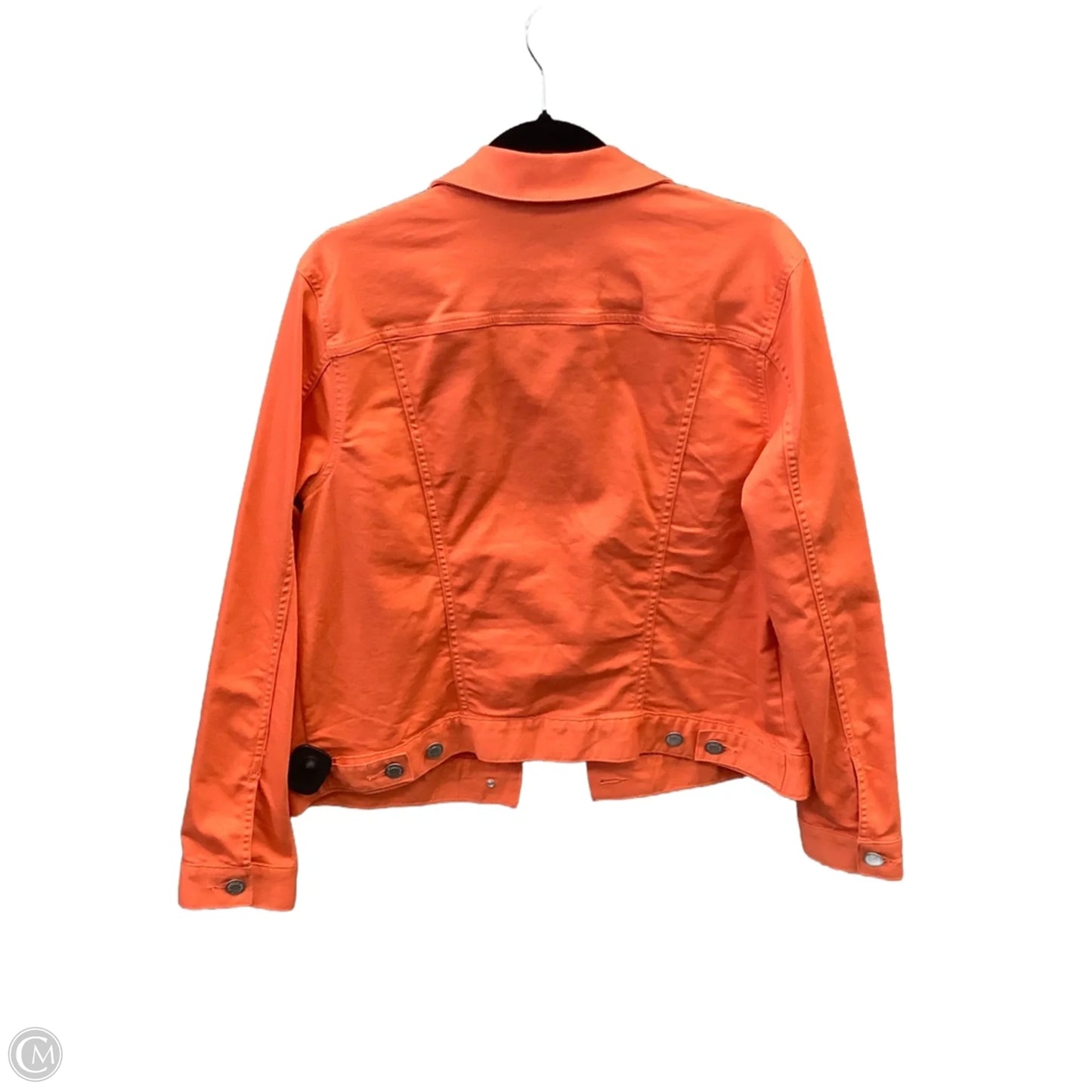 Jacket Denim By St Johns Bay In Orange, Size: L