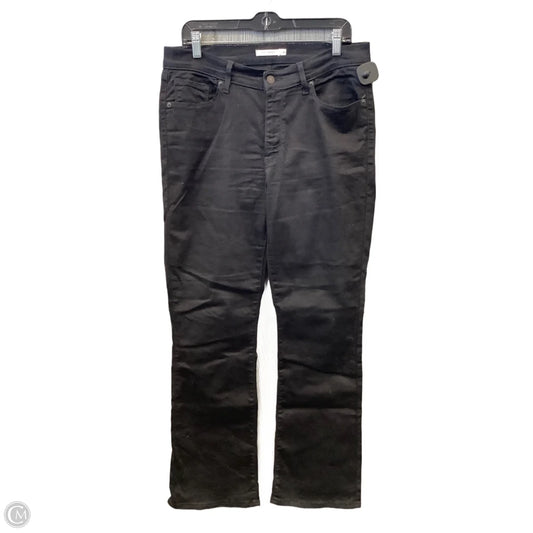Jeans Boot Cut By Levis In Black Denim, Size: 14