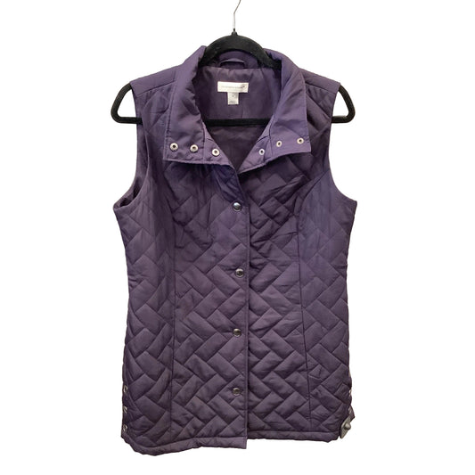 Vest Puffer & Quilted By Christopher And Banks In Purple, Size: M