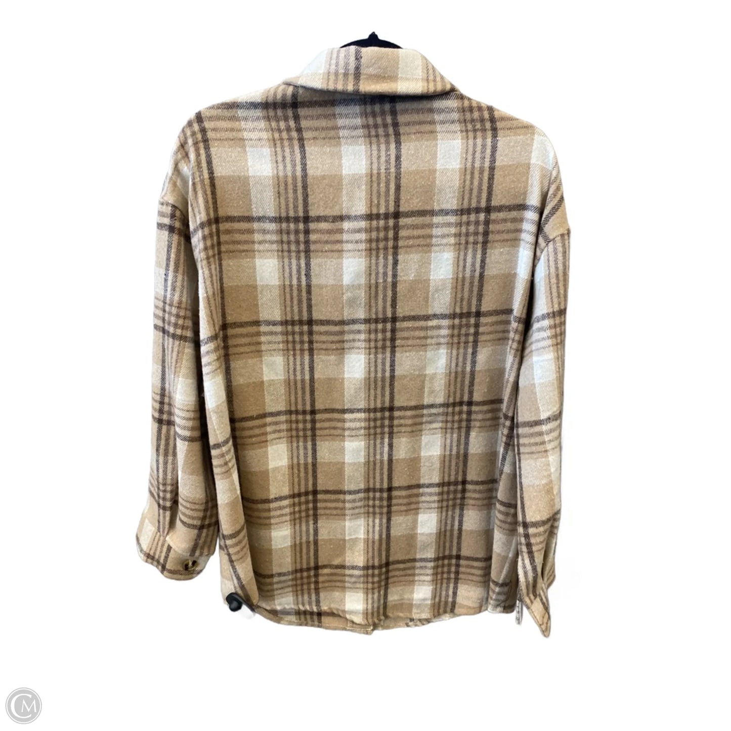 Top Long Sleeve By Clothes Mentor In Plaid Pattern, Size: M