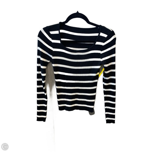 Top Long Sleeve By Clothes Mentor In Striped Pattern, Size: M