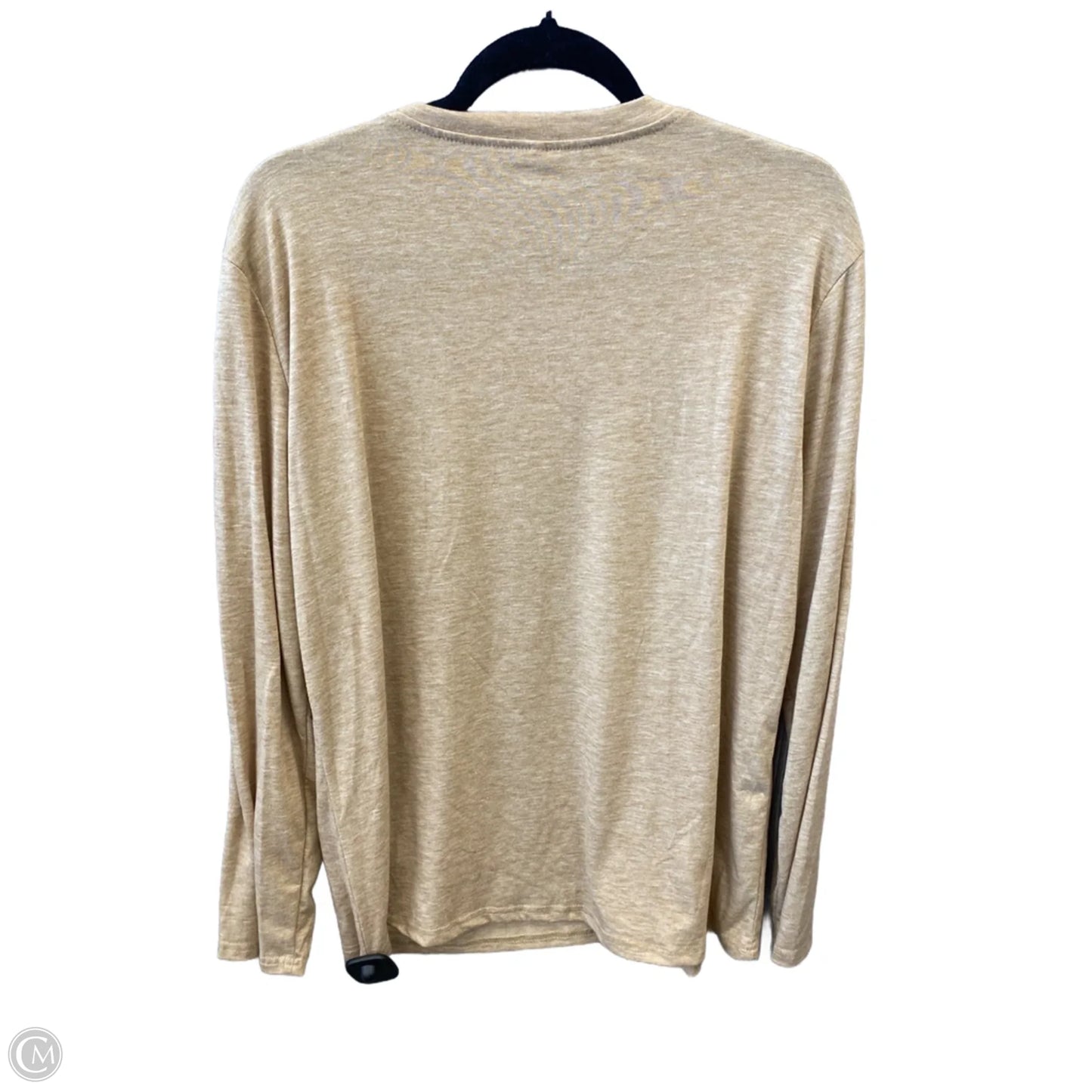 Top Long Sleeve By Clothes Mentor In Tan, Size: L