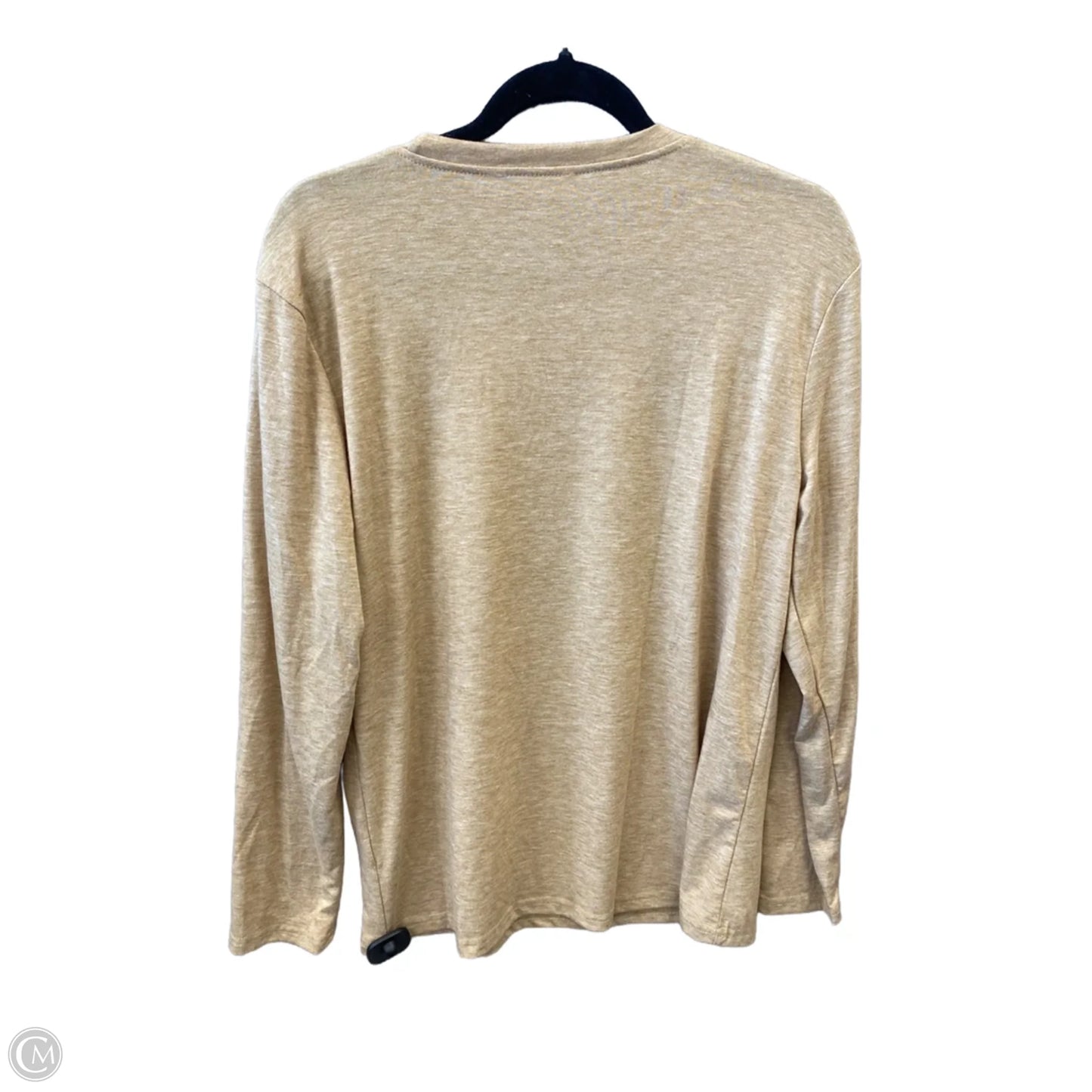 Top Long Sleeve By Clothes Mentor In Tan, Size: S