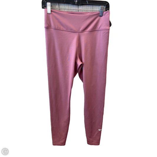 Athletic Leggings By Nike Apparel In Purple, Size: M