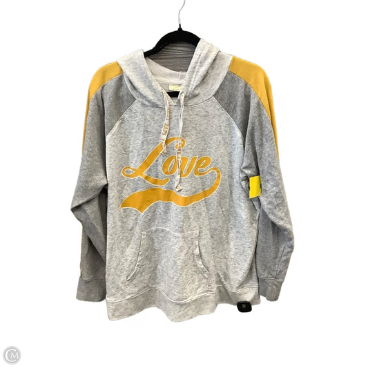 Top Long Sleeve By Bobbie Brooks In Grey, Size: 2x