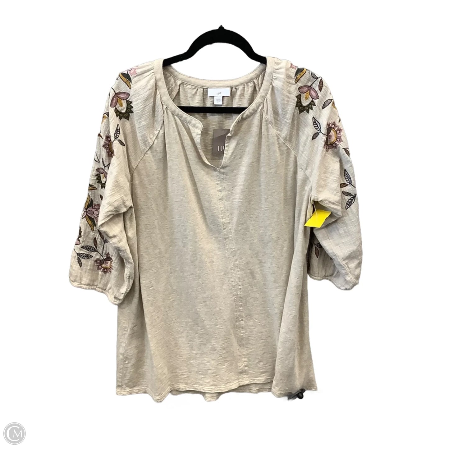 Top Long Sleeve By J. Jill In Tan, Size: L