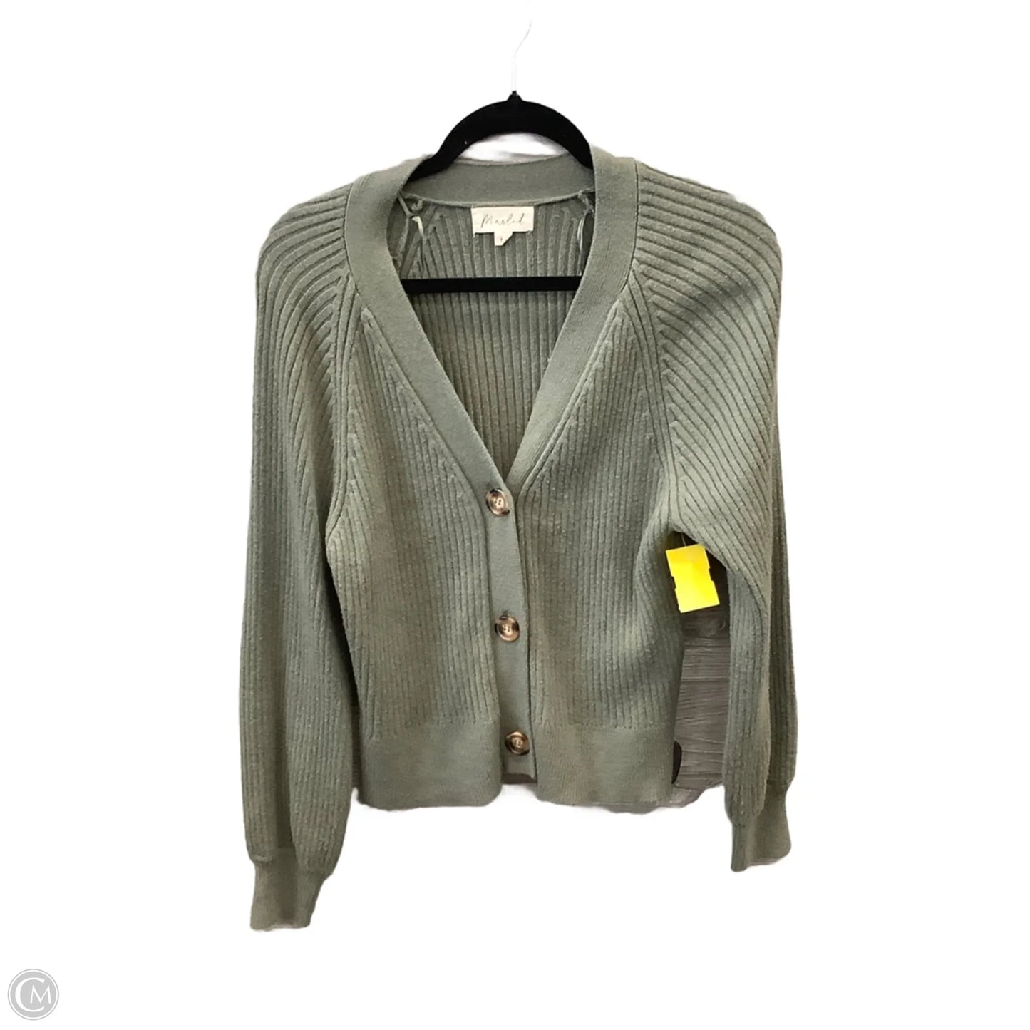 Sweater Cardigan By Marled In Green, Size: M