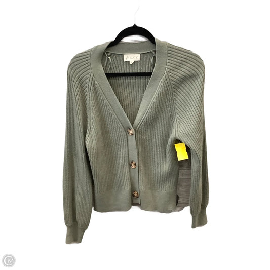 Sweater Cardigan By Marled In Green, Size: M
