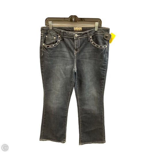 Jeans Straight By Earl Jean In Blue Denim, Size: 12p