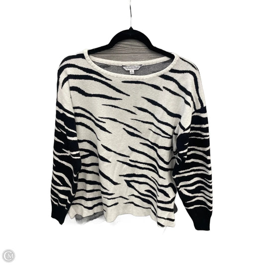Sweater By Ophelia Roe In Black & White, Size: L