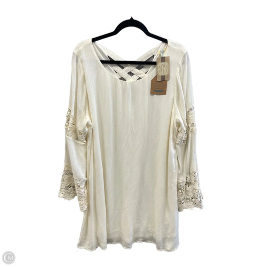 Dress Casual Midi By Kori America In White, Size: 1x