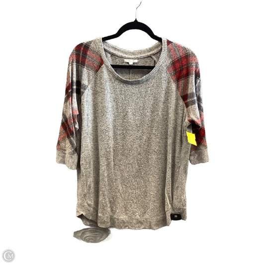 Top Long Sleeve By Maurices In Grey, Size: L