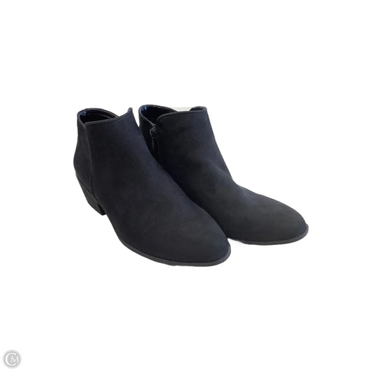Boots Ankle Flats By Simply Vera In Black, Size: 8.5