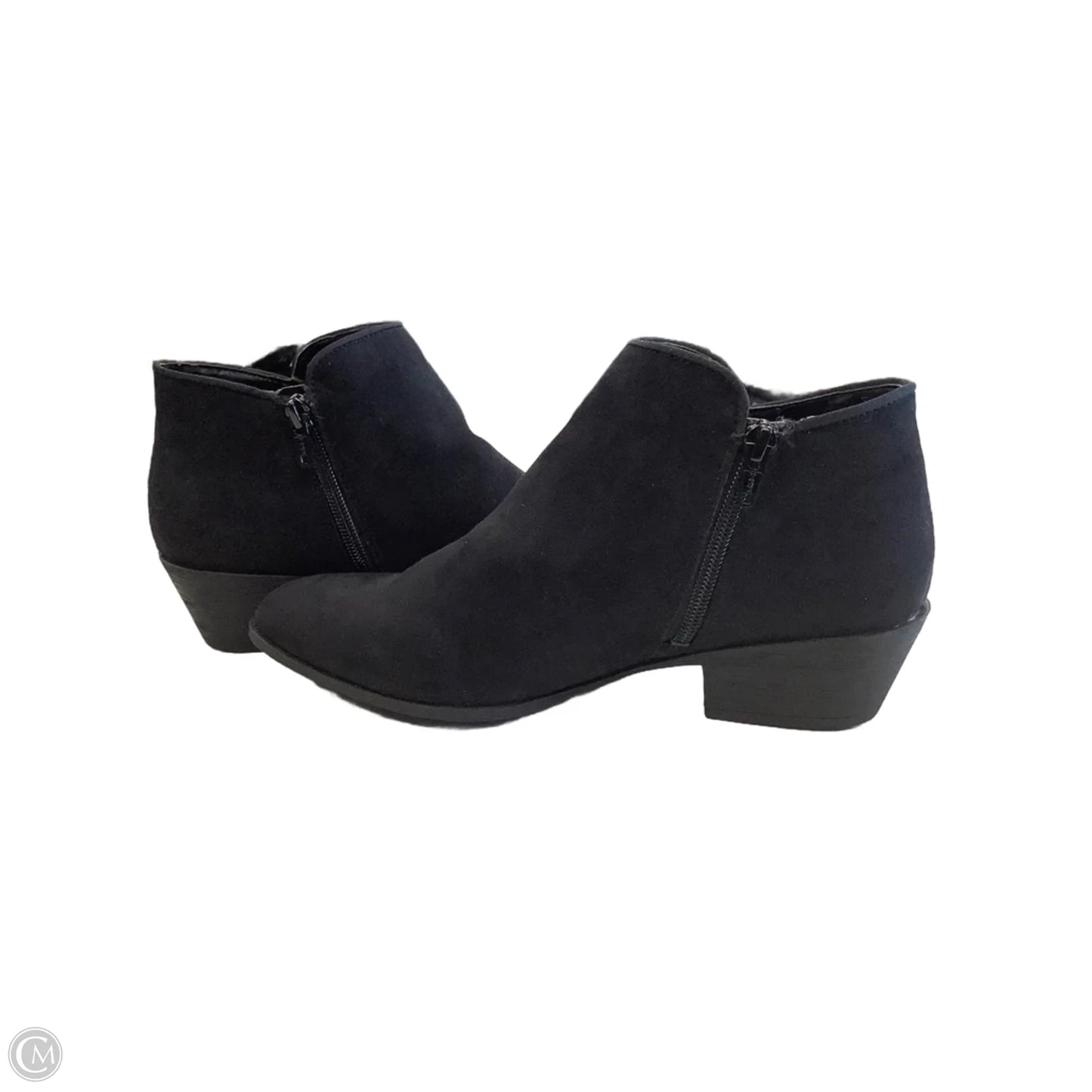 Boots Ankle Flats By Simply Vera In Black, Size: 8.5