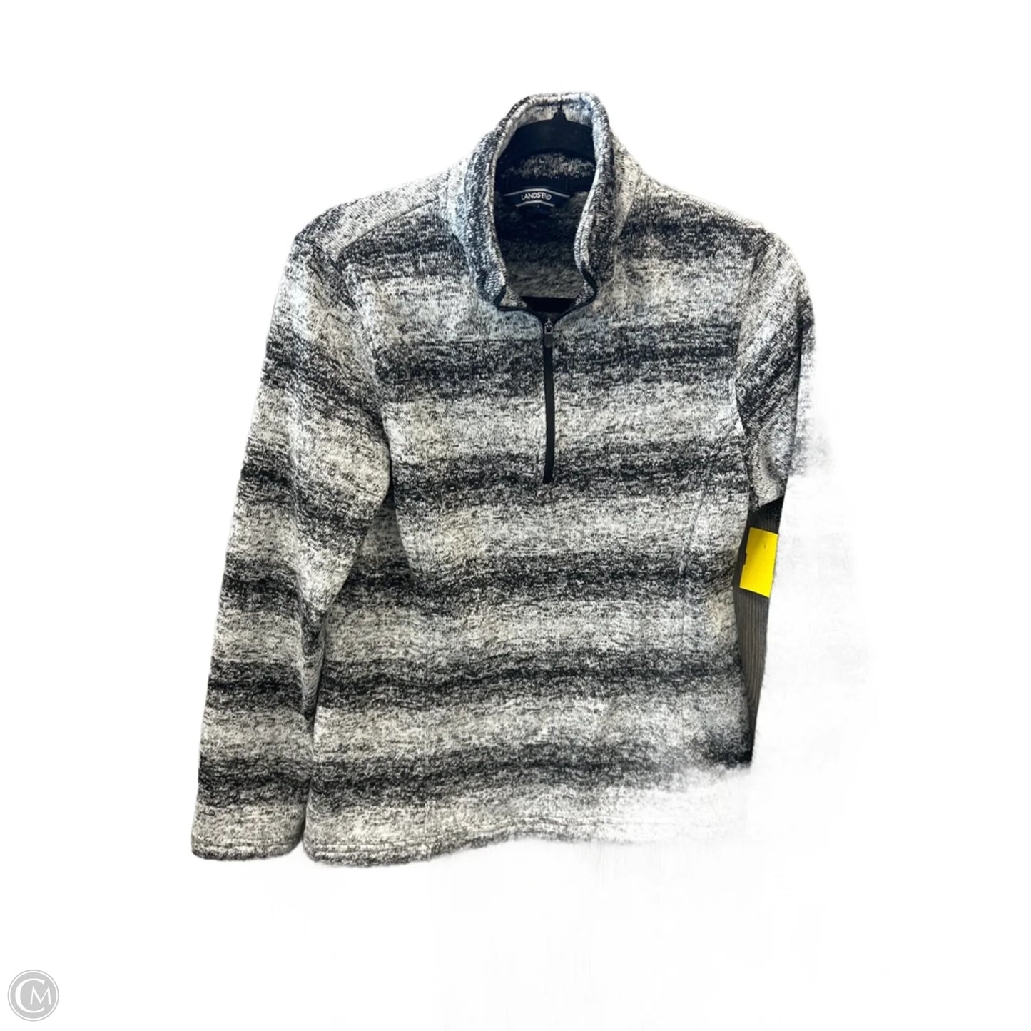 Sweatshirt Collar By Lands End In Grey, Size: S