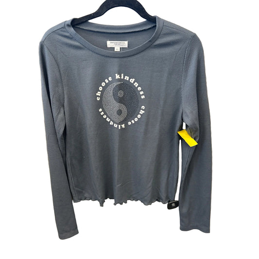 Top Long Sleeve By Grayson Threads In Grey, Size: Xl