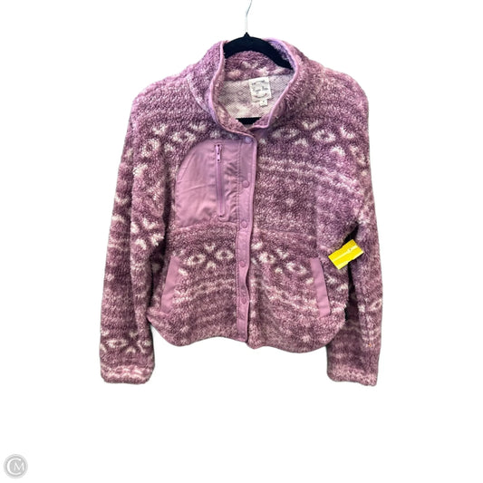 Jacket Faux Fur & Sherpa By Hippie Rose In Purple, Size: M