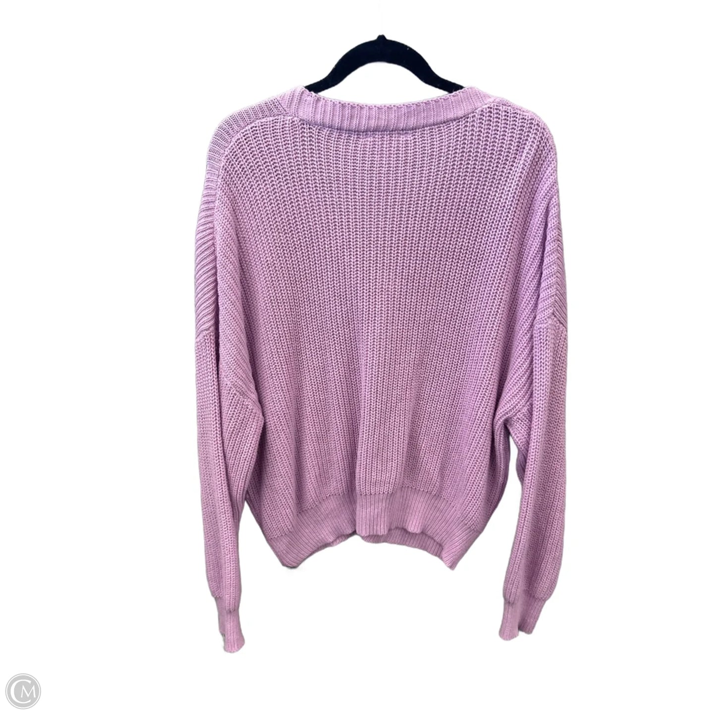 Sweater Cardigan By Time And Tru In Purple, Size: Xl