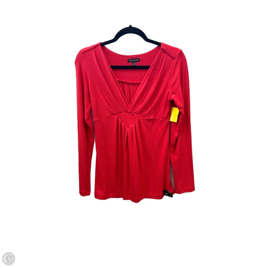 Top Long Sleeve By Limited In Red, Size: S