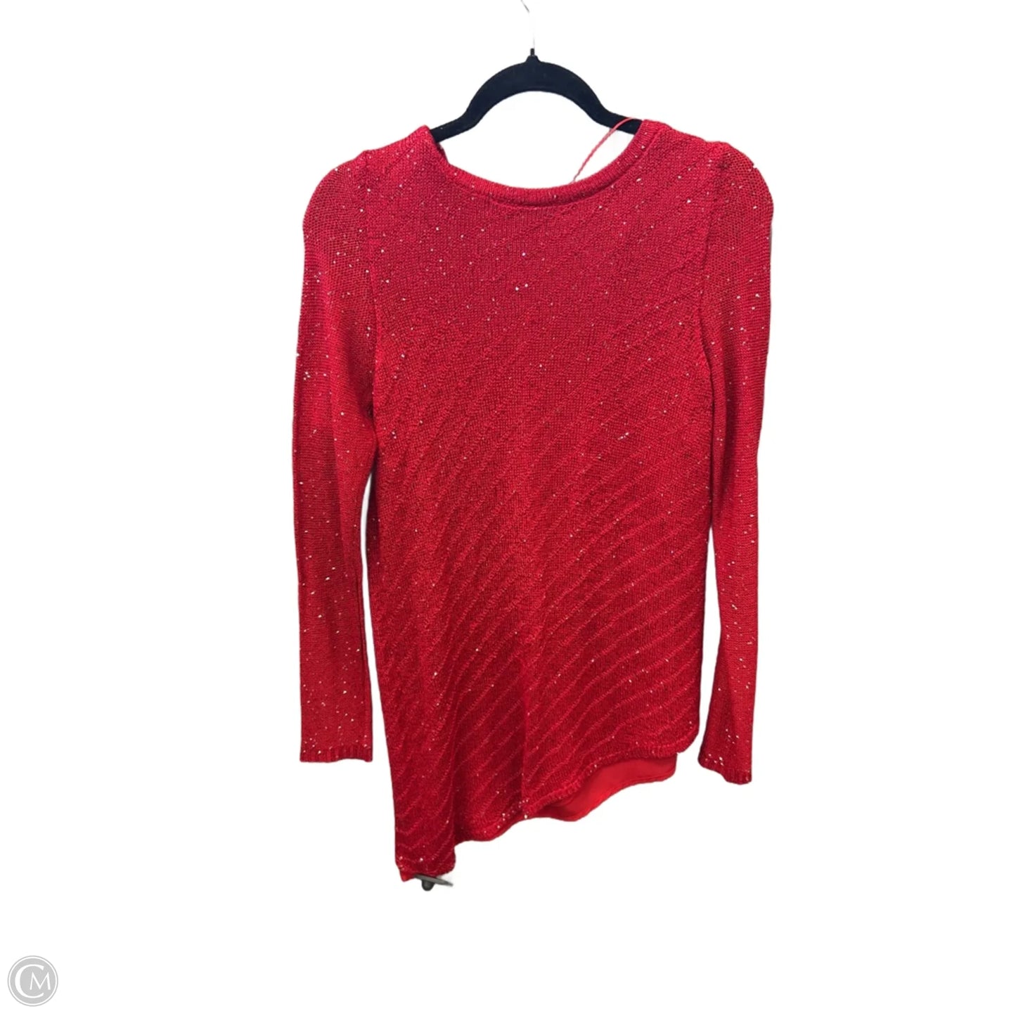 Top Long Sleeve By Apt 9 In Red, Size: M