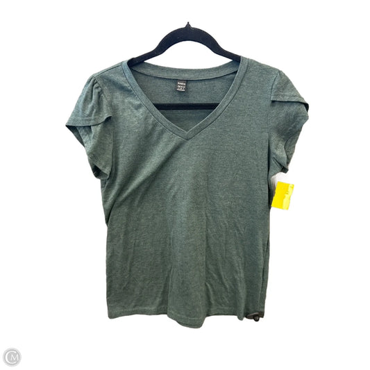 Top Short Sleeve By Shein In Green, Size: S