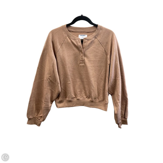 Sweatshirt Crewneck By Old Navy In Brown, Size: M