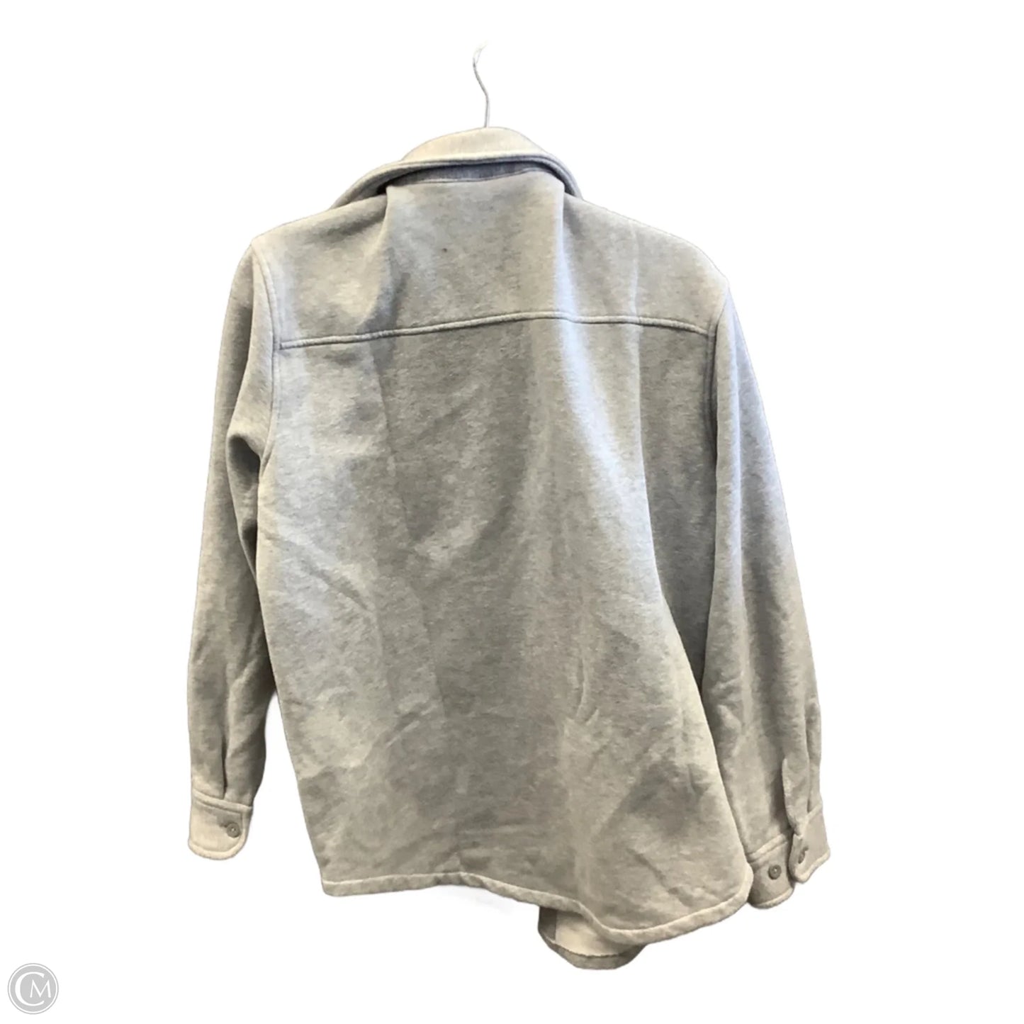 Jacket Shirt By Tna In Grey, Size: M