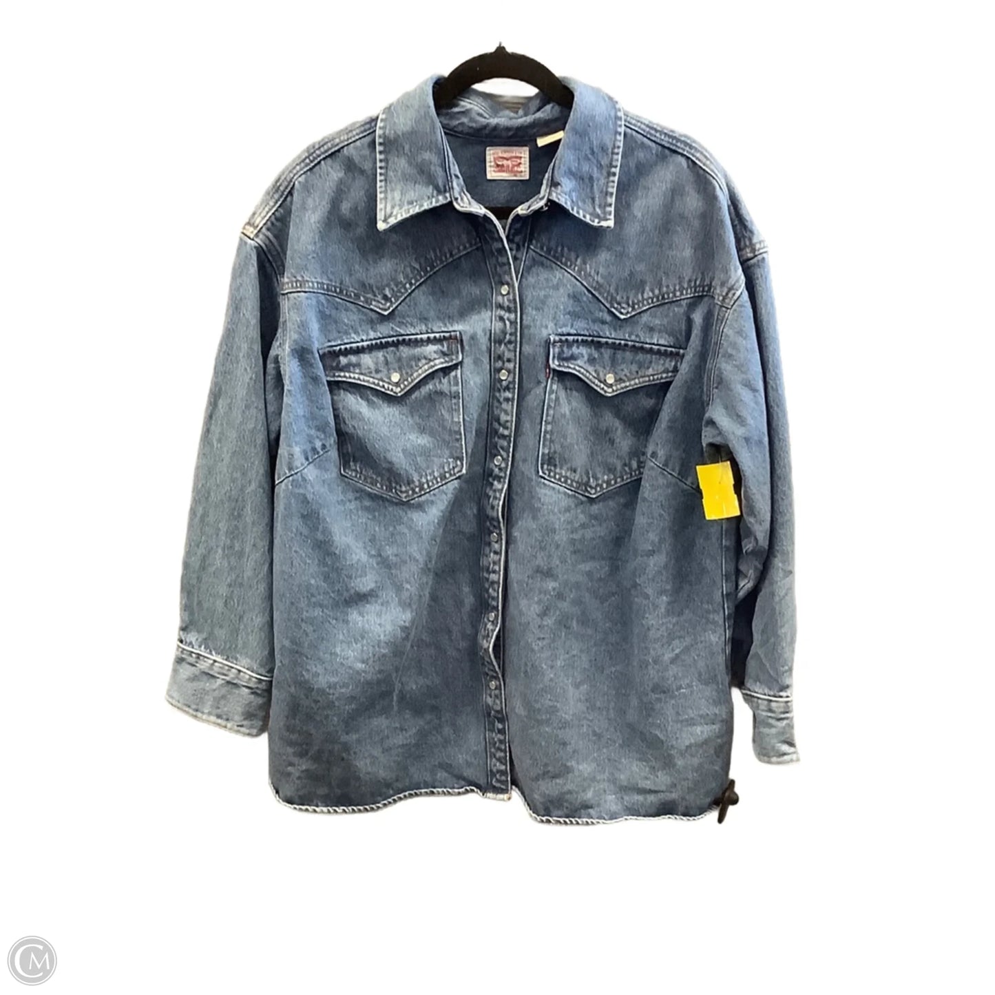 Jacket Denim By Levis In Blue Denim, Size: 1x