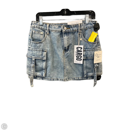 Skirt Mini & Short By Clothes Mentor In Blue Denim, Size: M
