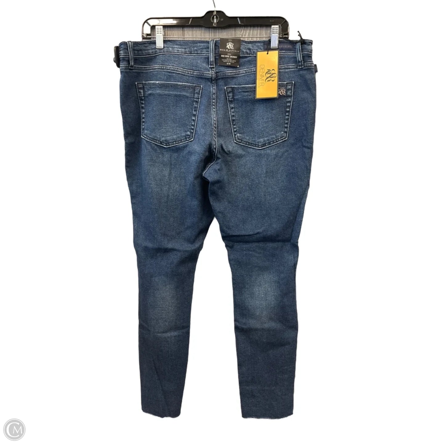 Jeans Skinny By Banana Republic In Blue Denim, Size: 18