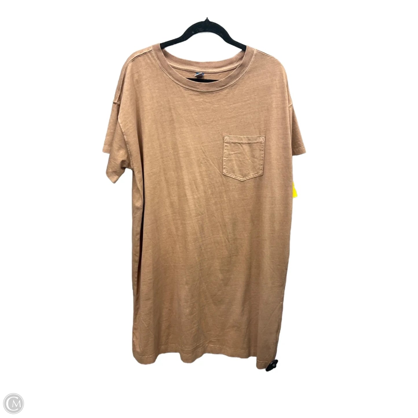 Dress Casual Midi By Old Navy In Brown, Size: Xl