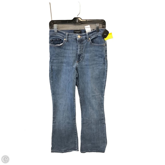 Jeans Flared By Banana Republic In Blue Denim, Size: 6