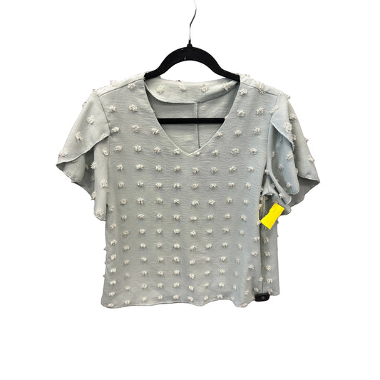 Top Short Sleeve By Shein In Green, Size: M