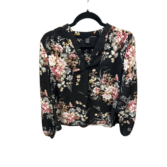 Blouse Long Sleeve By Shein In Black, Size: M