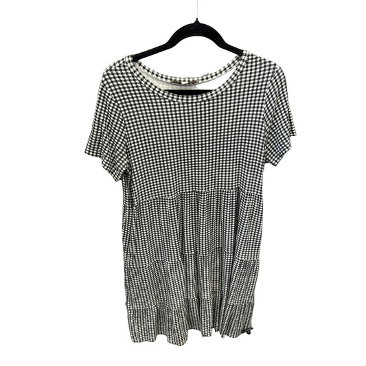 Dress Casual Midi By Loft In Checkered Pattern, Size: M